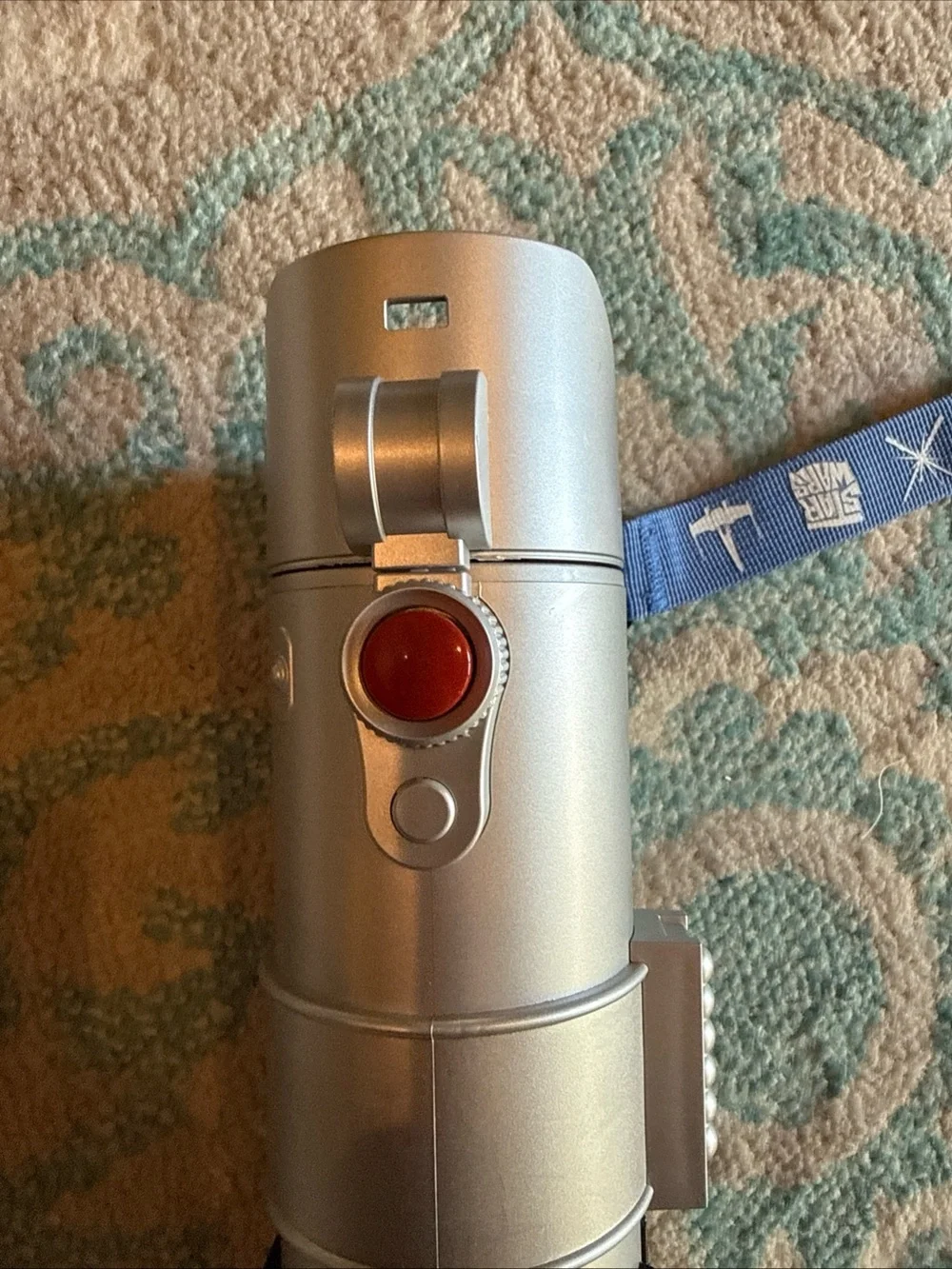 Disney Silver and Black Lightsaber Toy with Blue Strap